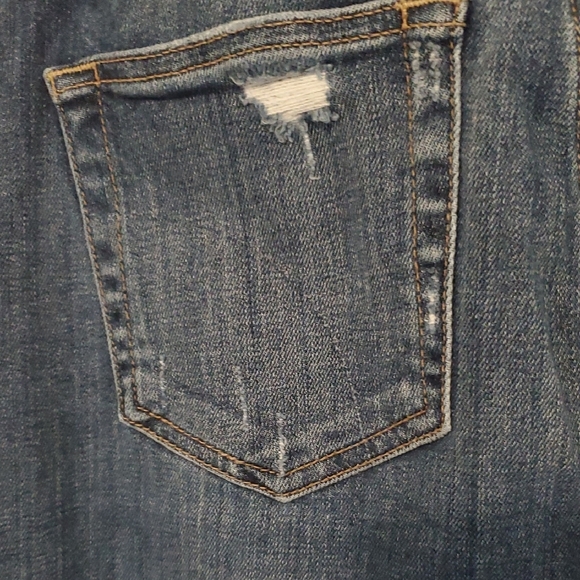 Joe's Jeans Men's Distressed Blue Straight Jeans - Picture 4 of 8